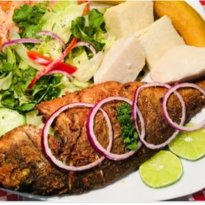 Banane Plantain - sauce Poisson